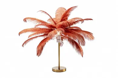 Лампа настольная Kare Design Feather Palm Rusty Red