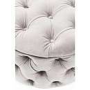 Пуф Kare Design Desire Round Velvet Silver