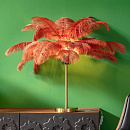 Лампа настольная Kare Design Feather Palm Rusty Red