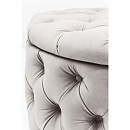 Пуф Kare Design Desire Round Velvet Silver